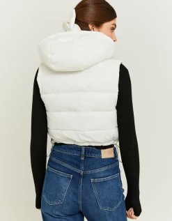 Piumino Smanicato Bianco con Cappuccio^Tally Weijl New