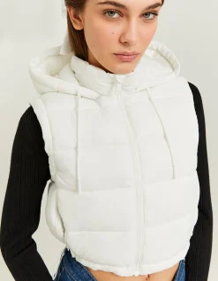 Piumino Smanicato Bianco con Cappuccio^Tally Weijl New