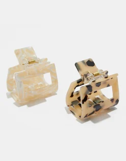 Set di 2 Pinze per Capelli con Stampa Leopardata^Tally Weijl Store