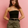 Shorts Cargo a Vita Alta Kaki^Tally Weijl Hot