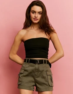 Shorts Cargo a Vita Alta Kaki^Tally Weijl Hot