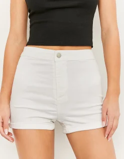 Shorts di Jeans Skinny a Vita Alta^Tally Weijl Cheap