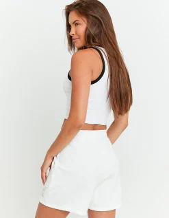 Shorts in Felpa Bianchi con Stampa^Tally Weijl Best Sale