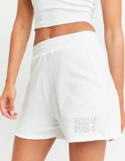 Shorts in Felpa Bianchi con Stampa^Tally Weijl Best Sale