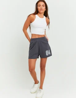 Shorts in Felpa Grigi con Stampa^Tally Weijl Hot