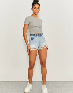 Shorts Mom Con Strappi A Vita Alta^Tally Weijl Flash Sale