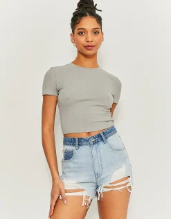 Shorts Mom Con Strappi A Vita Alta^Tally Weijl Flash Sale