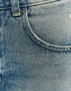 Shorts Mom di Jeans Strappati a Vita Alta^Tally Weijl Cheap