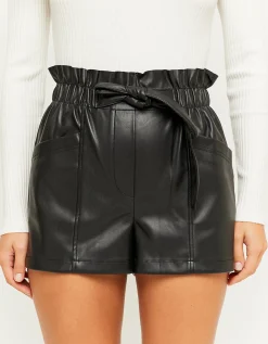 Shorts Paperbag In Ecopelle Neri^Tally Weijl New
