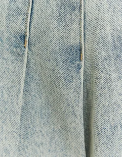 Skort Plissettata di Jeans a Vita Alta^Tally Weijl Cheap