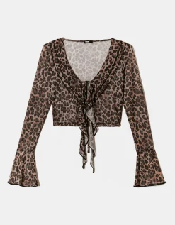 Top A Maniche Lunghe Stampa Animalier Leo^Tally Weijl Best