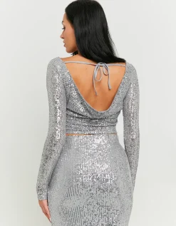 Top Argento con Paillettes^Tally Weijl Flash Sale