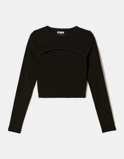 Top Basico a Costine con Cut Out^Tally Weijl Flash Sale