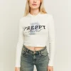 Top Bianco con Stampa e Cappuccio^Tally Weijl Flash Sale