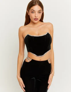 Top Bustino in Velluto con Strass^Tally Weijl Store
