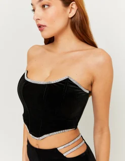Top Bustino in Velluto con Strass^Tally Weijl Store