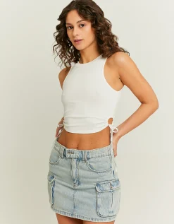 Top Corto Bianco con Cut Outs Laterali^Tally Weijl Best Sale