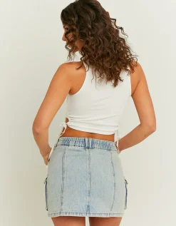 Top Corto Bianco con Cut Outs Laterali^Tally Weijl Best Sale