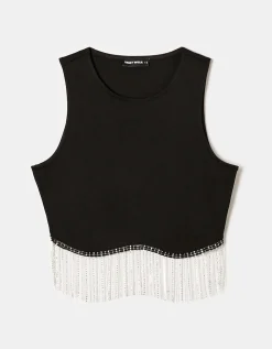 Top Corto Con Dettaglio In Strass^Tally Weijl Fashion