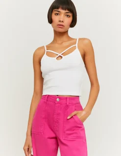 Top Corto Cut Out Bianco^Tally Weijl Flash Sale