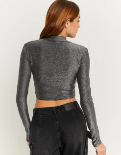Top Corto in Lurex Grigio^Tally Weijl Sale