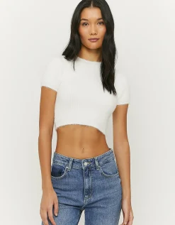Top Corto In Maglia Bianco^Tally Weijl New