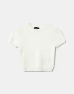 Top Corto In Maglia Bianco^Tally Weijl New