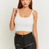 Top Corto Soft Touch Bianco^Tally Weijl Sale