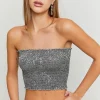 Top Fascia Argento con Paillettes^Tally Weijl Online