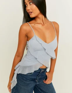 Top in Mesh con Volants^Tally Weijl Sale
