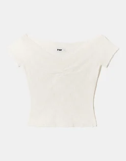 Top in Pizzo Bianco a Spalle Scoperte^Tally Weijl Store