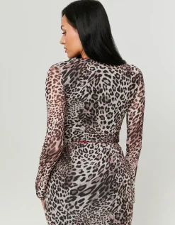Top in Tulle Stampa Leo^Tally Weijl Flash Sale