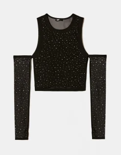 Top con Cut Out e Strass^Tally Weijl Outlet