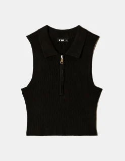 Top Polo in Maglia con Zip^Tally Weijl Flash Sale