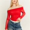 Top Rosso Off Shoulder^Tally Weijl Outlet