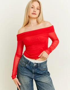 Top Rosso Off Shoulder^Tally Weijl Outlet