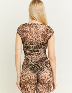 Top Smanicato Stampa Animalier Leo^Tally Weijl Discount
