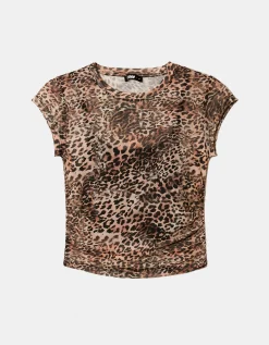 Top Smanicato Stampa Animalier Leo^Tally Weijl Discount