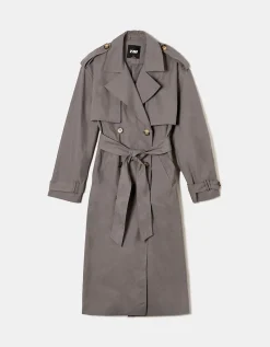 Trench lungo grigio^Tally Weijl Hot