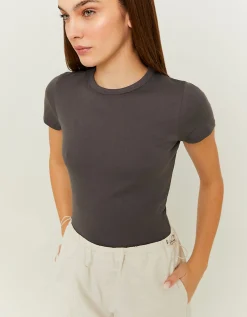 T-shirt Basica a Costine^Tally Weijl Sale