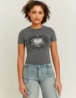 T-shirt Fantasia Effetto Acid Wash^Tally Weijl Hot