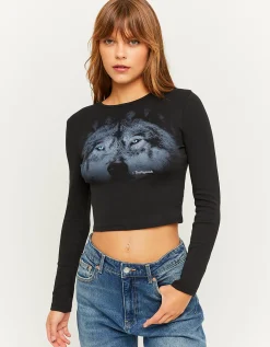 T-shirt Fantasia Nera^Tally Weijl Hot