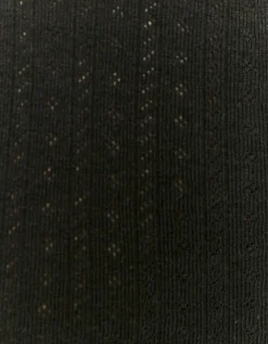 T-shirt Pointelle Basica Nera con Fiocchetto^Tally Weijl Store