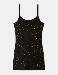 Tutina in Mesh Nera con Strass^Tally Weijl Shop