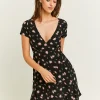 Vestito Corto A-Line a Fiori^Tally Weijl Cheap