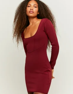 Vestito Corto Basico In Maglia Rosso^Tally Weijl Shop