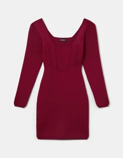 Vestito Corto Basico In Maglia Rosso^Tally Weijl Shop