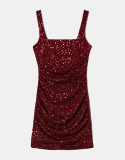 Vestito Corto Bordeaux con Paillettes^Tally Weijl Cheap
