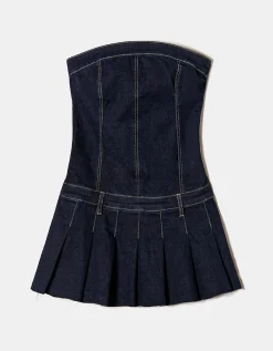 Vestito Corto di Jeans Scuro^Tally Weijl Cheap