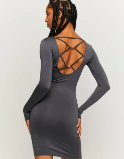 Vestito Corto Grigio con Cut Out Posteriore^Tally Weijl Outlet
